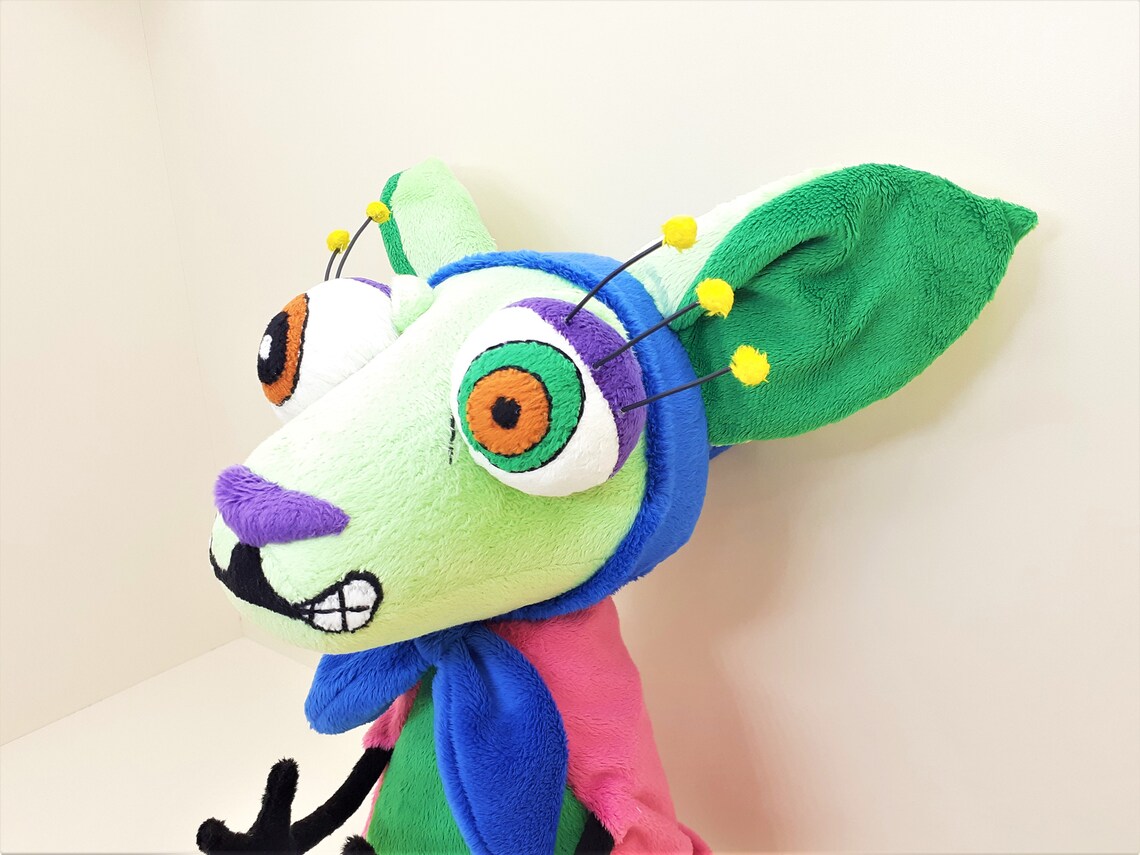 Courage the Cowardly dog plush Shirley the Medium plush | Etsy