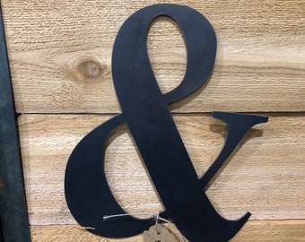 And- & Metal Wall Hanging Sign