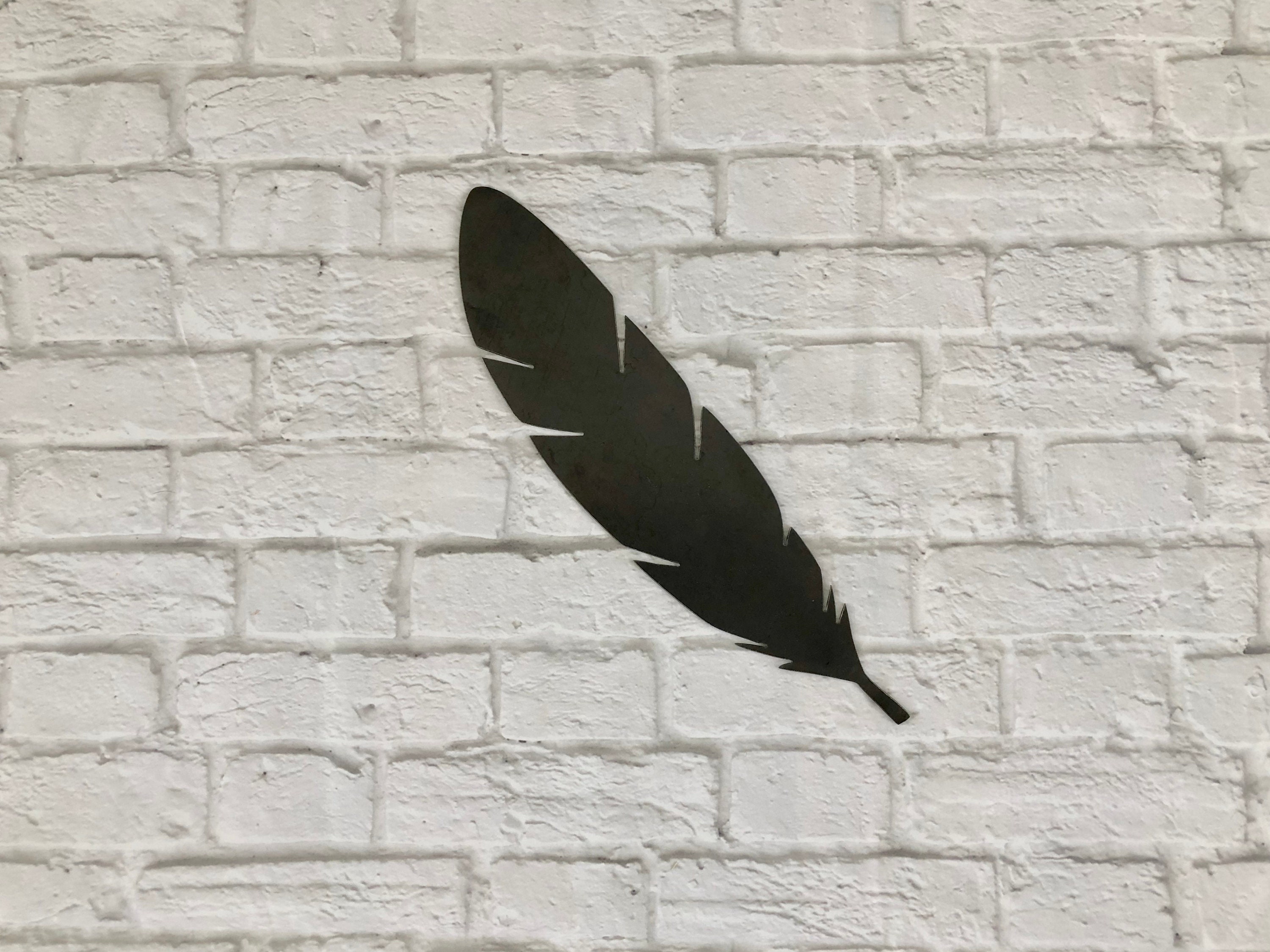Metal Feather Wall Hanging Etsy