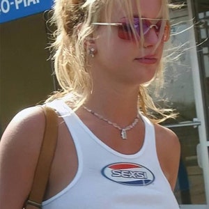 Britney Spears SEXSI Tank Top - Britney Spears Y2K Baby Tee - Britney Spears Clapback T-Shirt 2000s Mcbling