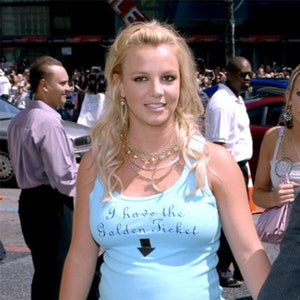 Britney Spears I Have The Golden Ticket Tank Top - Britney Spears Y2K Slogan Clothes - Britney Spears Pregnancy Tee 2000s Mcbling