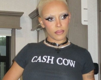 Doja Cat CASH COW Baby Tee - Cash Cow Women T-shirt - Demons Doja Cat Fans Gift Teen Girls