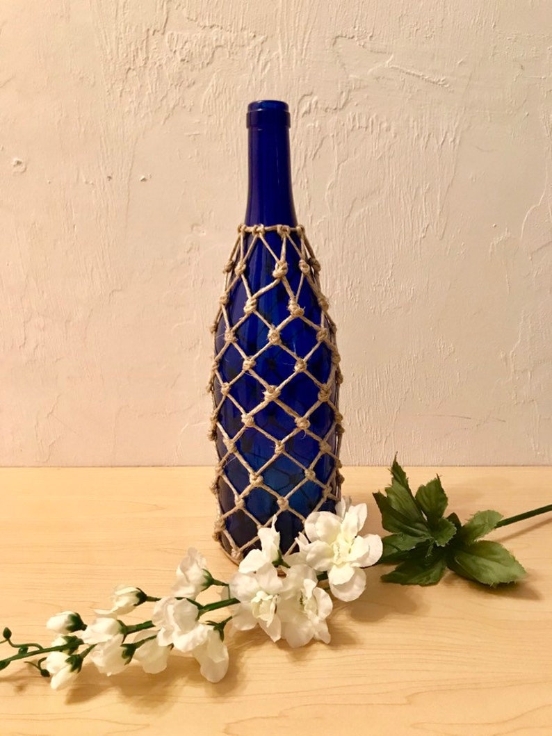Macrame Wine Bottle Wedding Decor Unique Gift Etsy