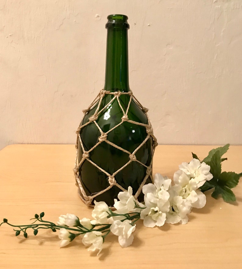Macrame Wine Bottle Wedding Decor Unique Gift Etsy