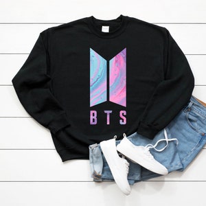 Bts crop sweatshirt cheap