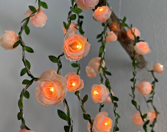 Rosen Lichterkette mit 40 LEDs