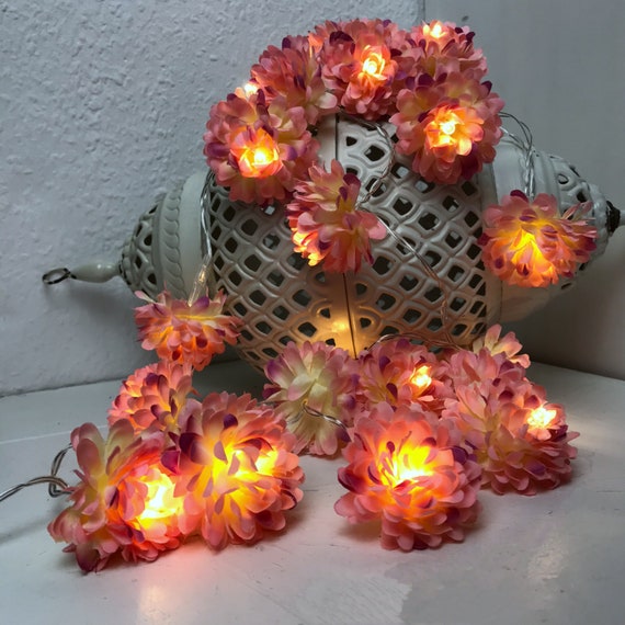 20 50er LED-Lichterkette Blumen , Blumenlichter , String Girlande