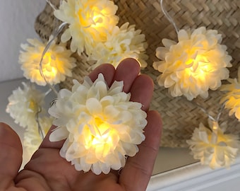 20er LED-Lichterkette , Weiß , Frühling , Herbst , Dekoration , indoor , outdoor , Valentinstag