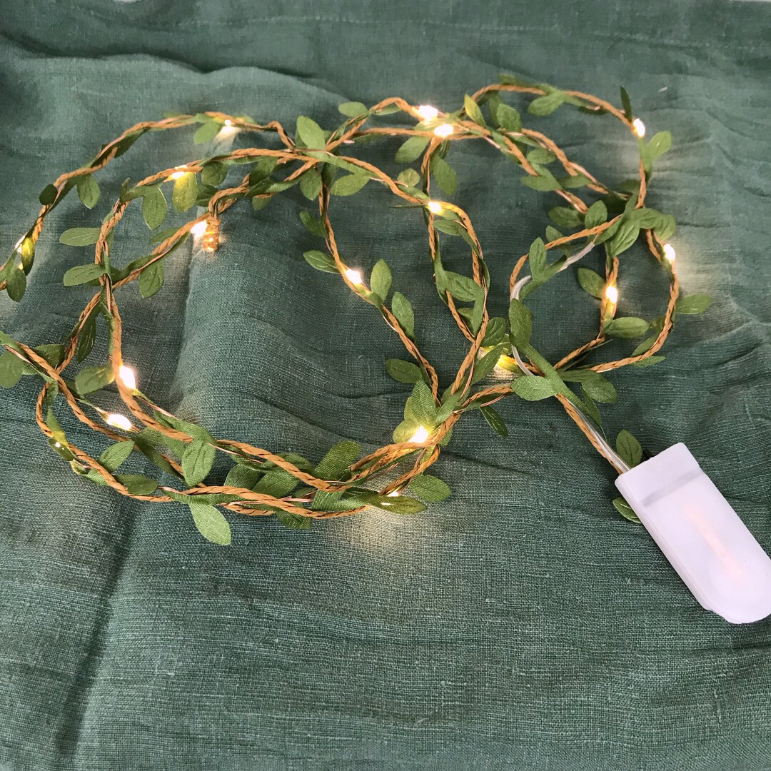 Fairy Lights Leaf Garland Decoration, 2 5 Meters, Spring Etsy