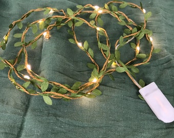 Fairy lights - leaf garland - decoration, 2 - 5 meters, spring