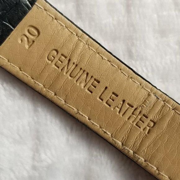 Vintage Kasiny Silver Tone Black Genuine Leather Band Formal Quartz Analog WR Watch Etsy Canada