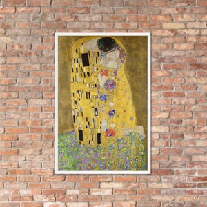 The Kiss Gustav Klimt Framed poster