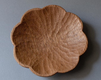 Hand carved wooden tray