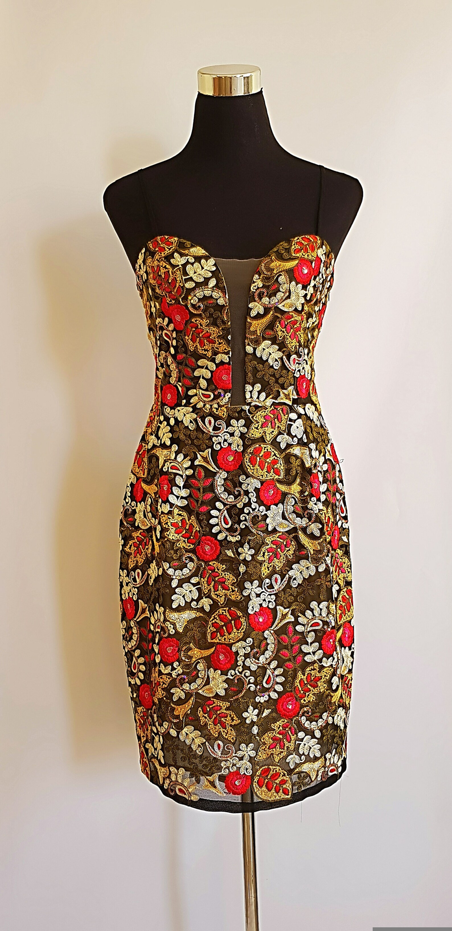 Summer Floral Evening Party Dress