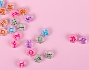 Color & Transparent Hangul Beads