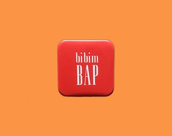 Bibimbap Logo Button Badge