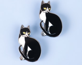 Tuxedo Cat Enamel Pin