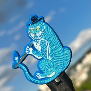 Tiger Smoking Pipe Enamel Pin image 5