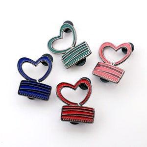 Soju Heart Cap Enamel Pin image 1