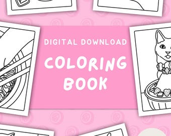 Don’t Eat That, Cat! Coloring Book