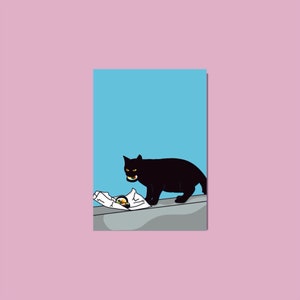 Gato con Kimbap, impresión A6