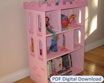 Castle Bookcase Plans - PDF Woodworking Plans (Instant Digital Download) - For Your Little Princess or Knight