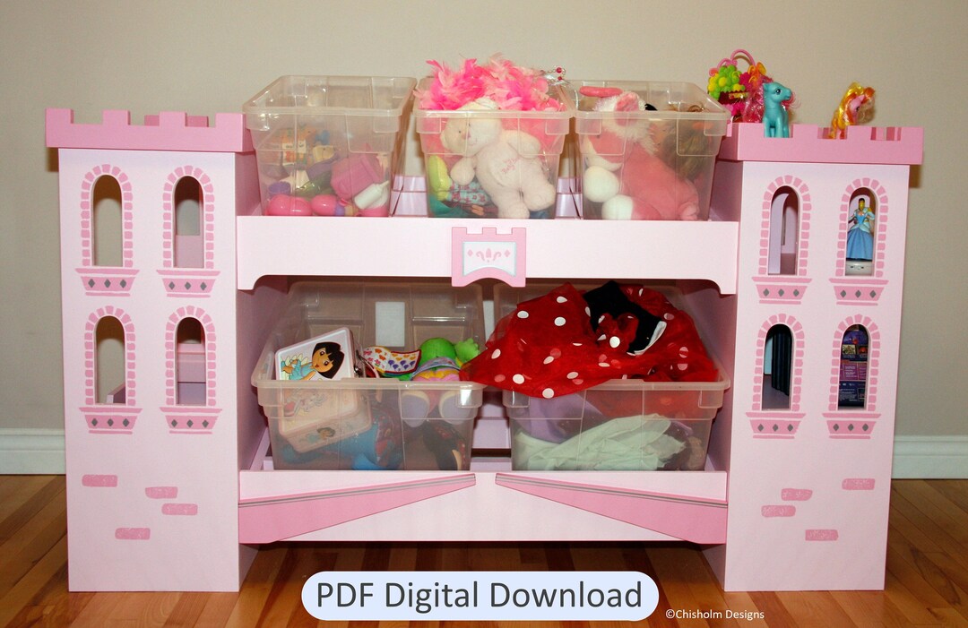 Castle Toy Box Plans PDF Woodworking Plans instant Digital Download for