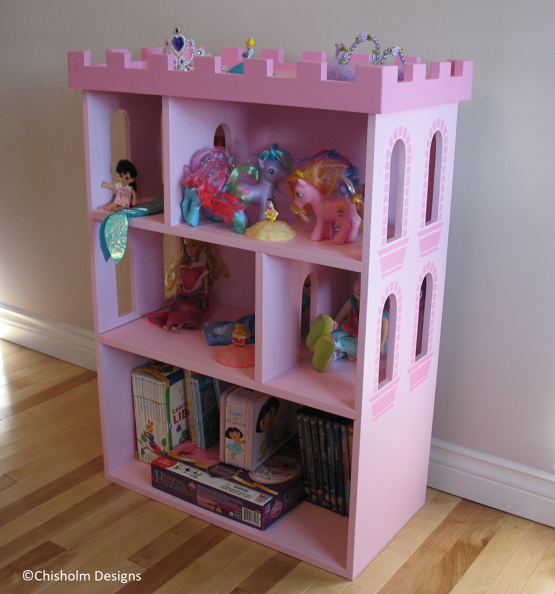 Castle Bookcase PDF Woodworking Plans Instant Digital Etsy