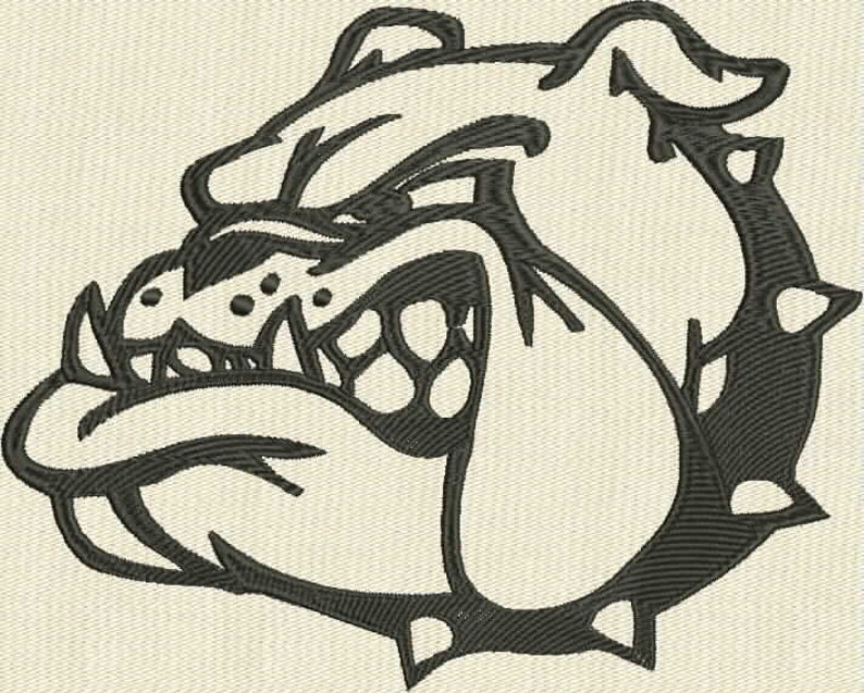 Bulldogs Inspired Machine Embroidery Design in all Etsy