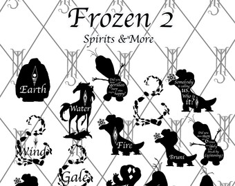 Frozen 2: Spirits & More SVG / PNG / JPG