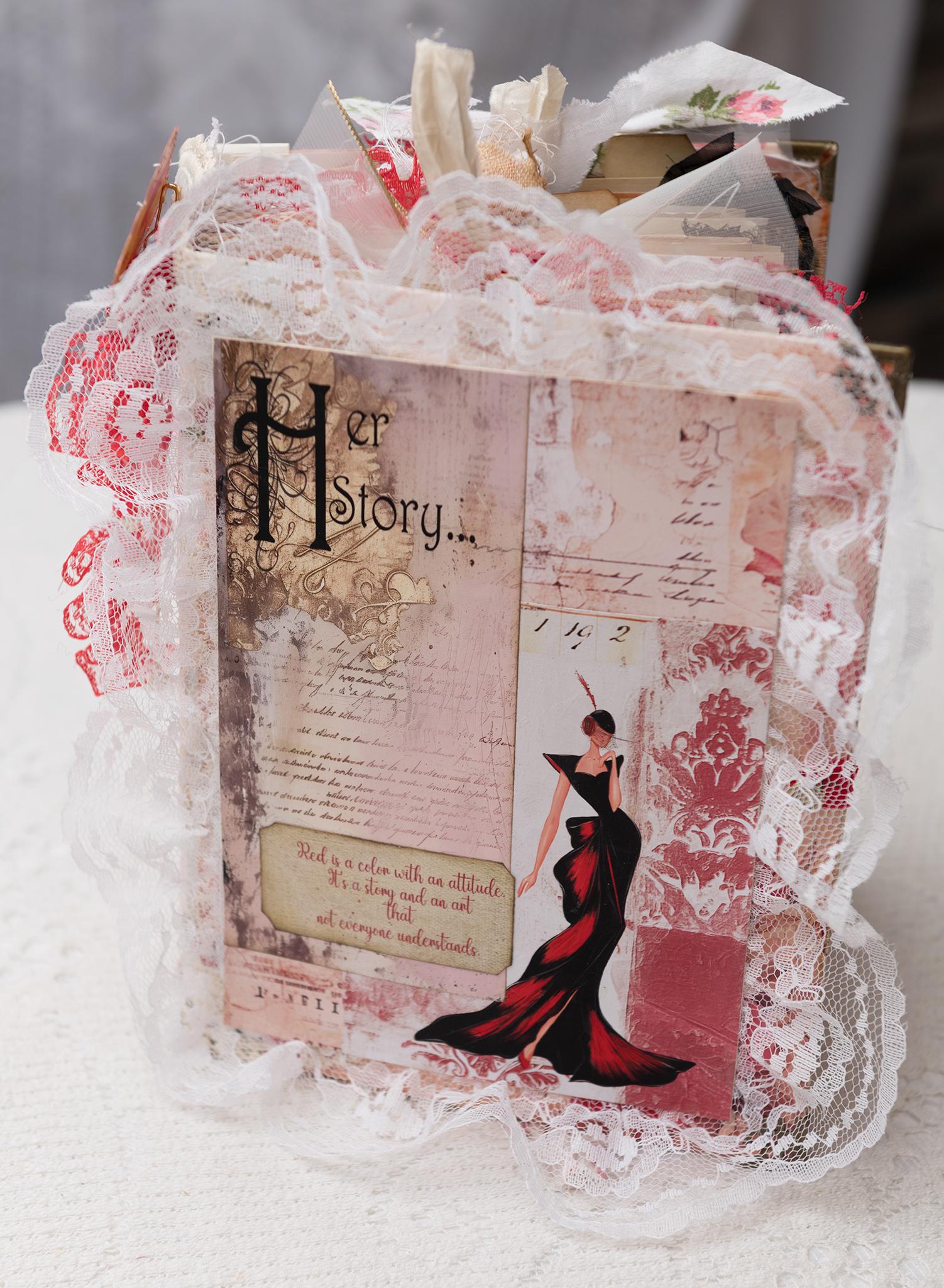 junkjournal【antique Red】 Red Junk Journal - Etsy