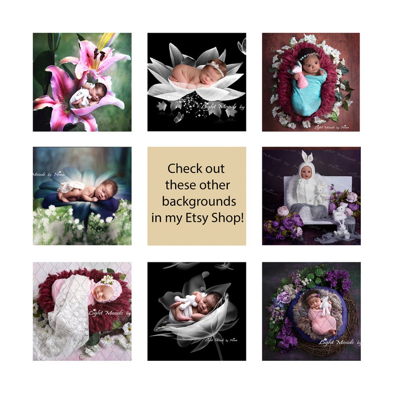 Holiday digital background Newborn Easter background Extract your baby/'s face and place it behind the background.