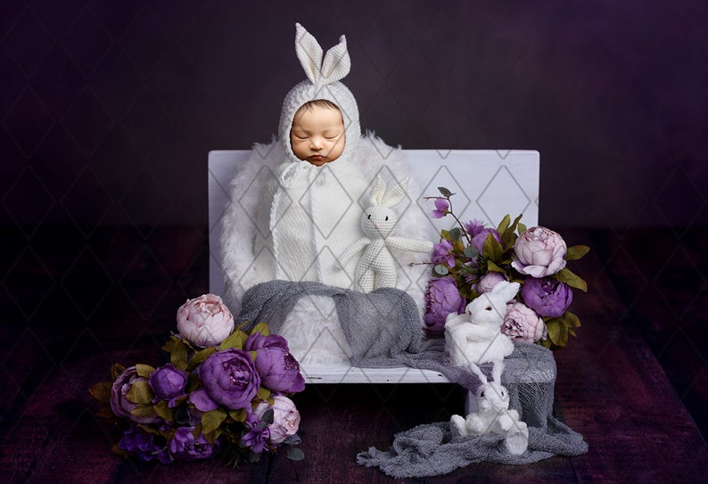 Holiday digital background Newborn Easter background Extract your baby/'s face and place it behind the background.