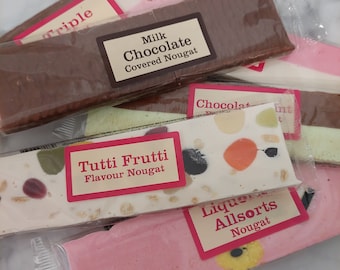 Delicious Nougat Bar Selection