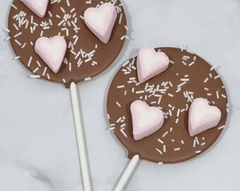 Heart Marshmallow Chocolate Lollipop