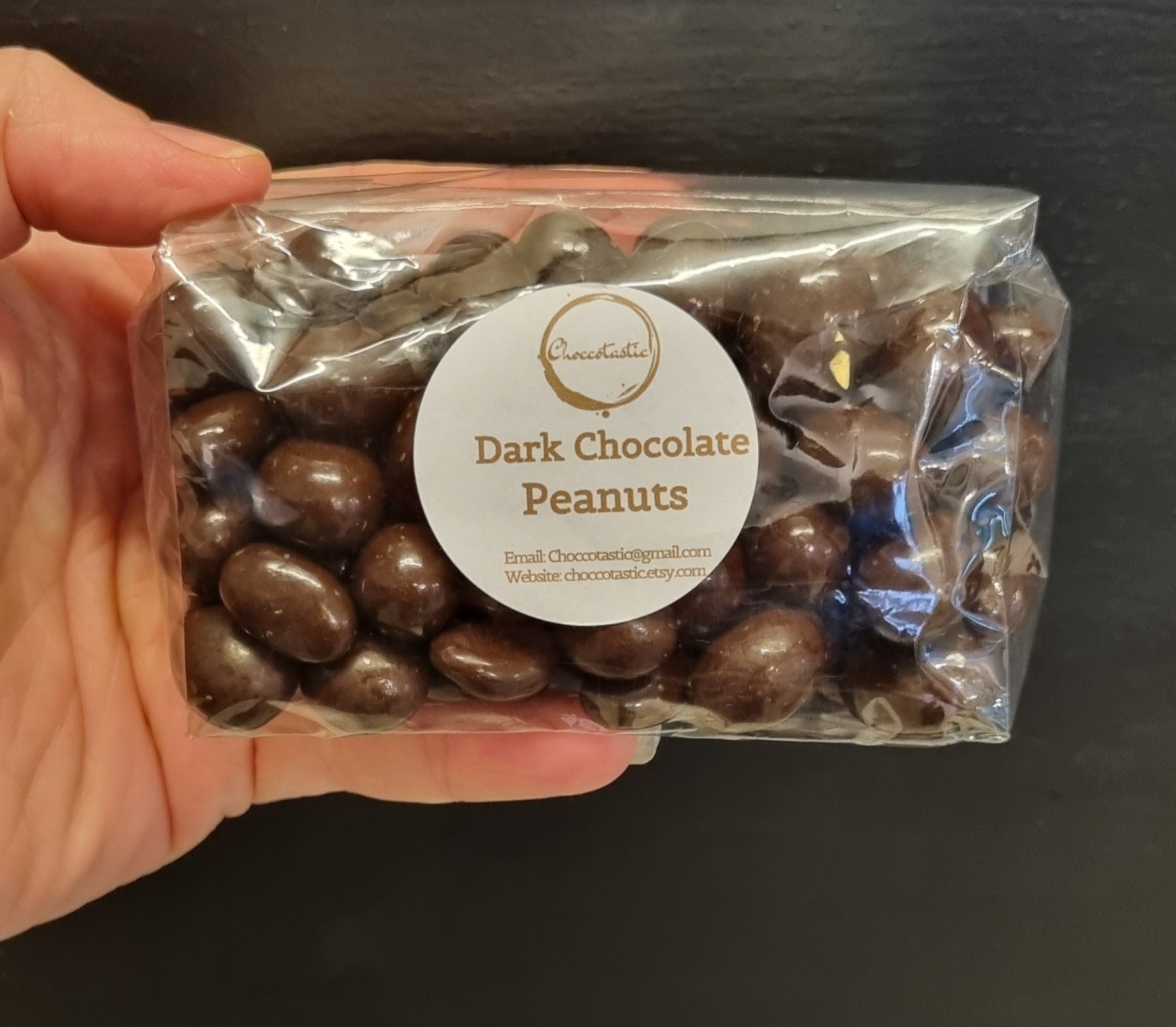 Dark Chocolate Covered Peanuts