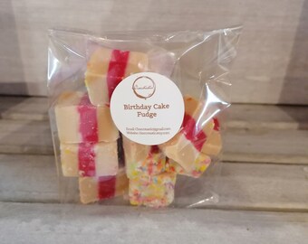 Birthday cake flavoured Fudge, Handmade Fudge,Birthday gift, Christmas Gift, Gift for men, Fathers Day Gift