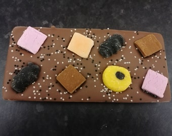 Liquorice Handmade Chocolate Bar