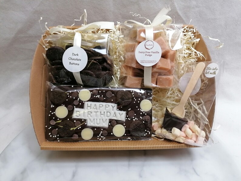 Personalised Vegan/dairy Free Chocolate Hamper Handmade Etsy UK