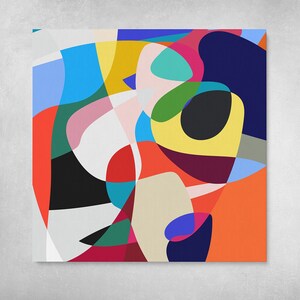 Deep Imagination Modern Geometric Abstract Colorful Pop Art | Etsy
