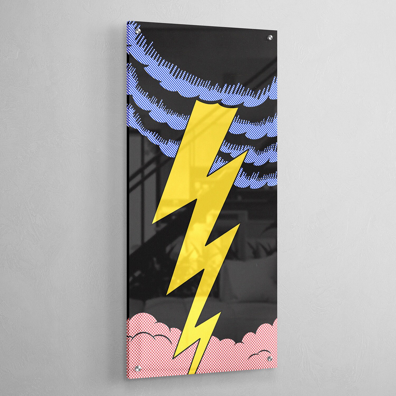 Thunderstorm Cartoon Pop Art Acrylic Glass Wall Art - Etsy Thunderstorm Cartoon Pop Art Acrylic Glass Wall Art - Etsy