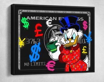 Scrooge American Express Money Graffiti Pop Art Framed - Etsy Ireland Scrooge American Express Money Graffiti Pop Art Framed - Etsy Ireland