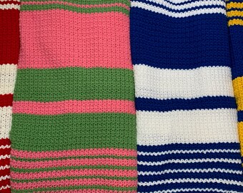 Sorority Colored Blankets