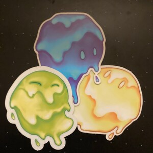 Cute Slime sticker (glow in the dark)
