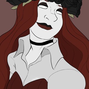 Dark Rose art print