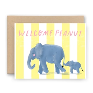 Welkom Peanut nieuwe babykaart