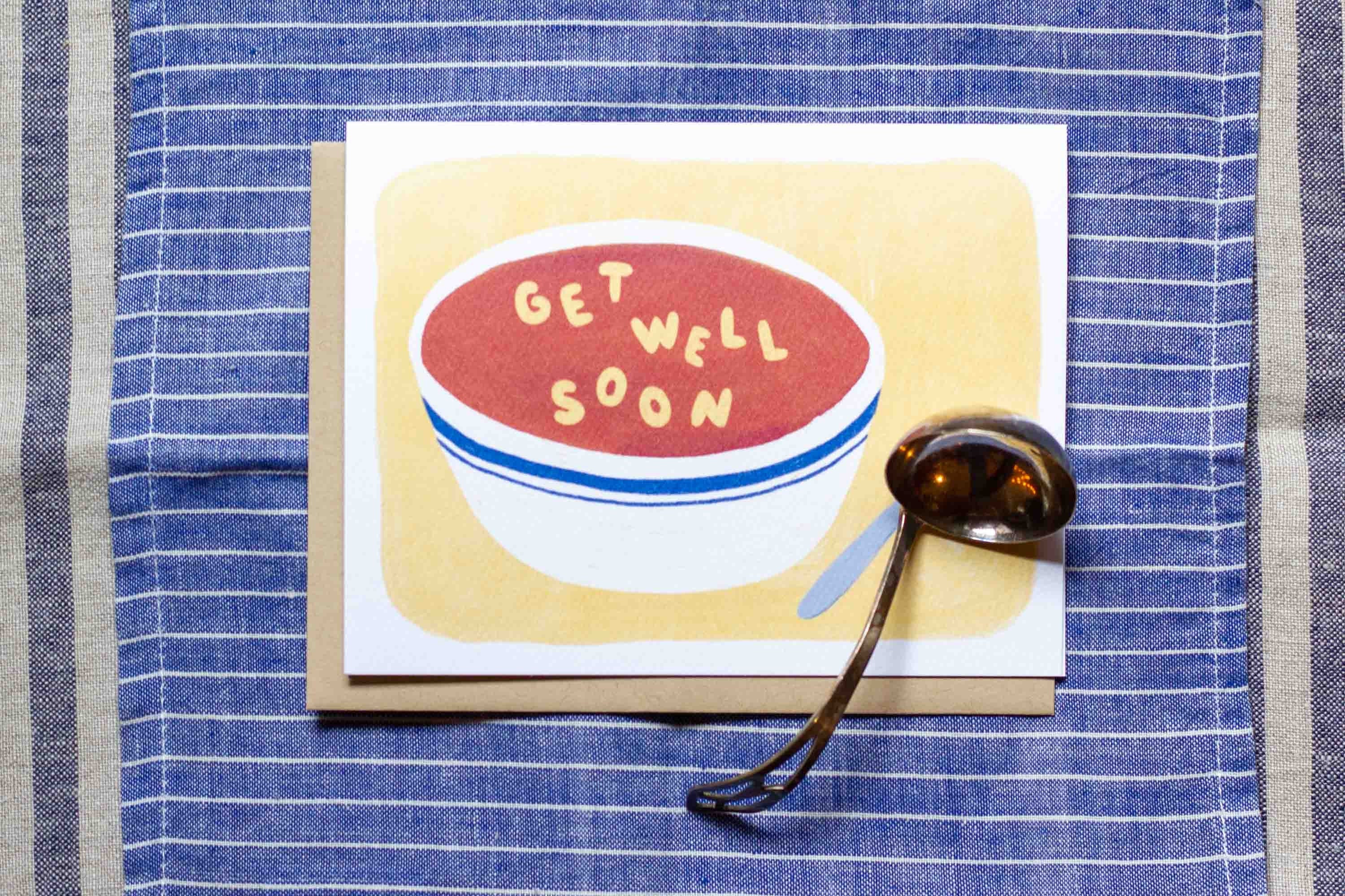Alphabet Soup Get Well Soon Card Etsy Australia
