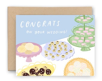 Cookie Table Pittsburgh Wedding Card