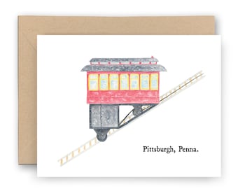 Duquesne Incline Pittsburgh Card