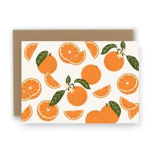 Orange Pattern Notecards - Set of 8